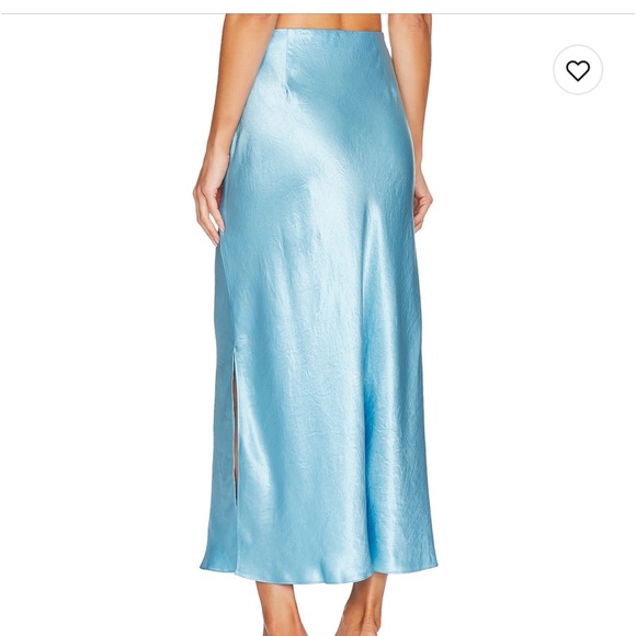 Vince Sky Blue Silk Midi Skirt - NWT!!!! - Picture 3 of 3